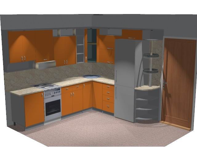 3d дизайн кухонной мебели